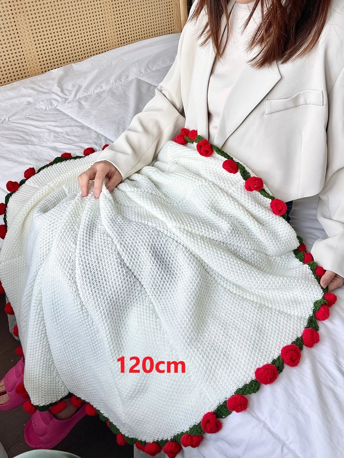 Crochet Flower Bouquet Blanket