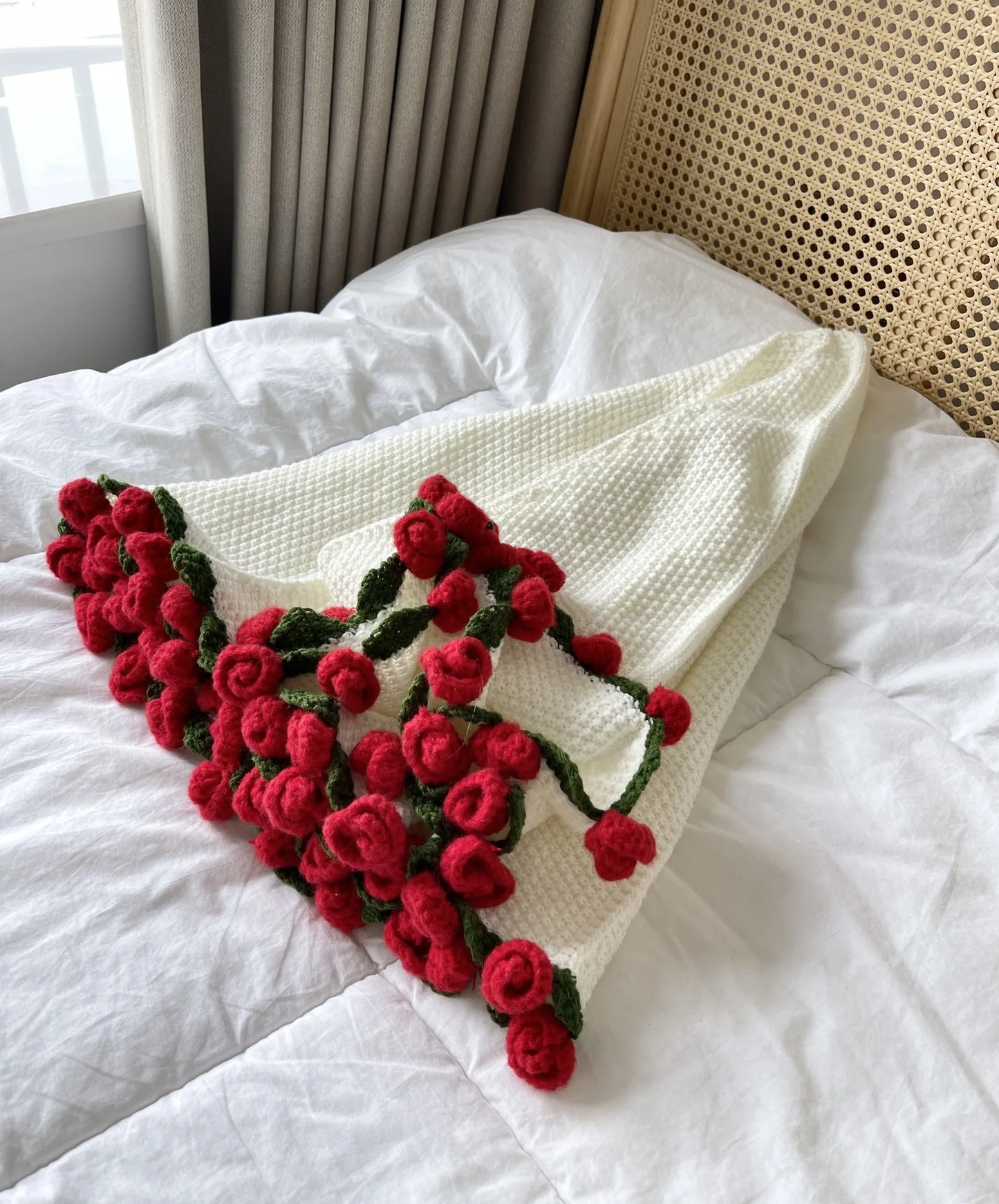 Crochet Flower Bouquet Blanket