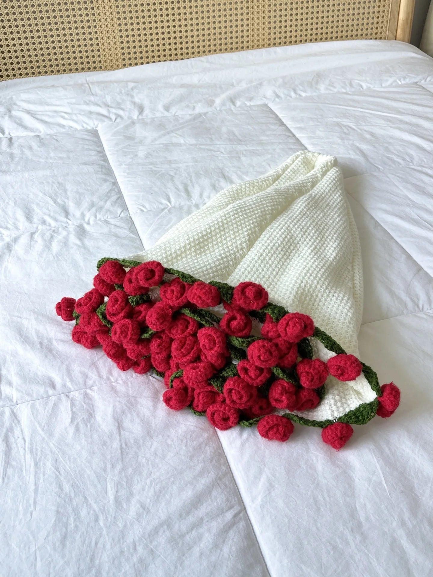 Crochet Flower Bouquet Blanket