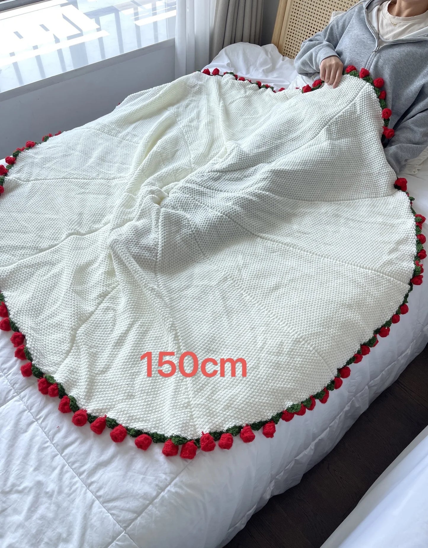 Crochet Flower Bouquet Blanket