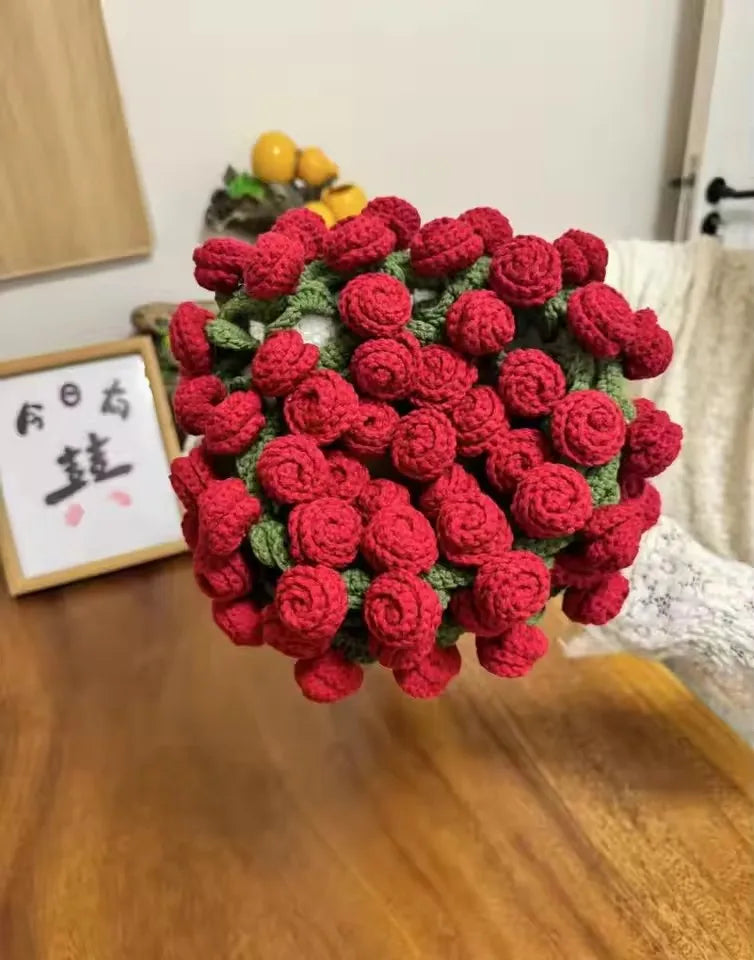 Crochet Flower Bouquet Blanket
