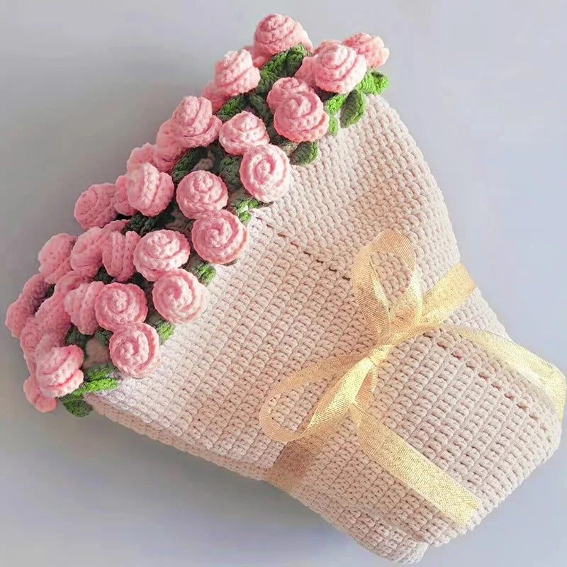 Crochet Flower Bouquet Blanket