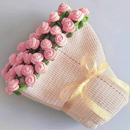 Crochet Flower Bouquet Blanket